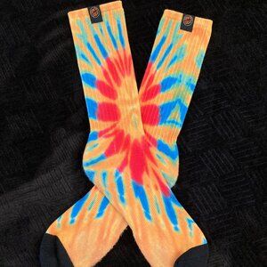 Santa Cruz Skateboards Tie Dye Crew Socks